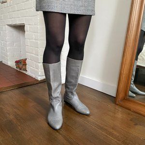 French High Leather Boots